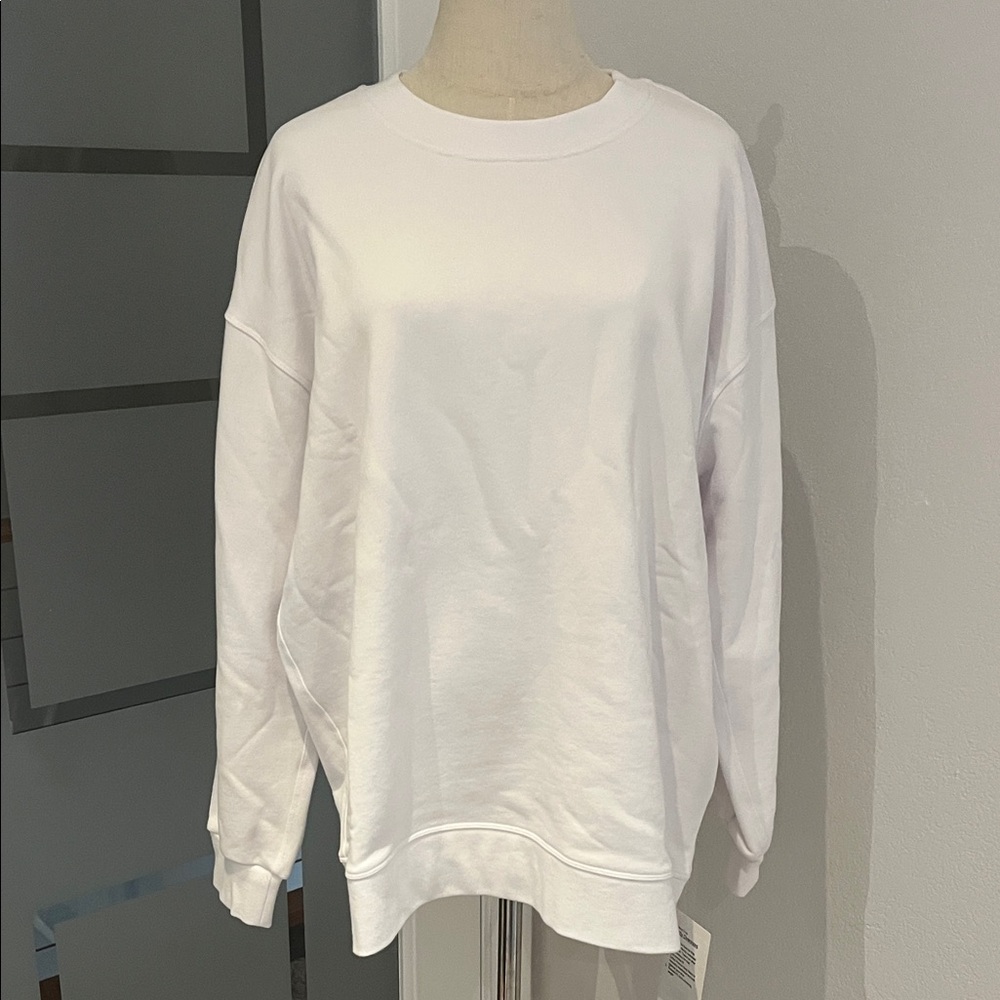 Lululemon Perfectly Oversized Crew White | Size 8